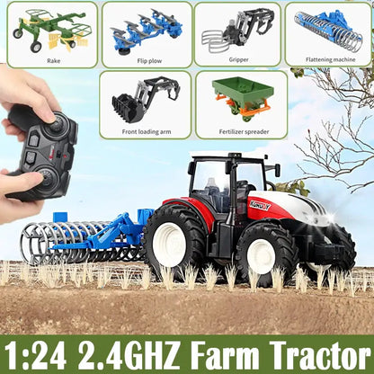 RC Farm Tractors Car 1/24 Radio Controlled Cars and Trucks