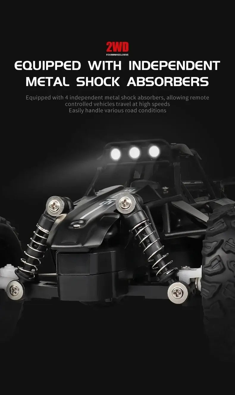 116 RC Car Remote Control Car with independent metal shock absorbers for enhanced performance and speed.
