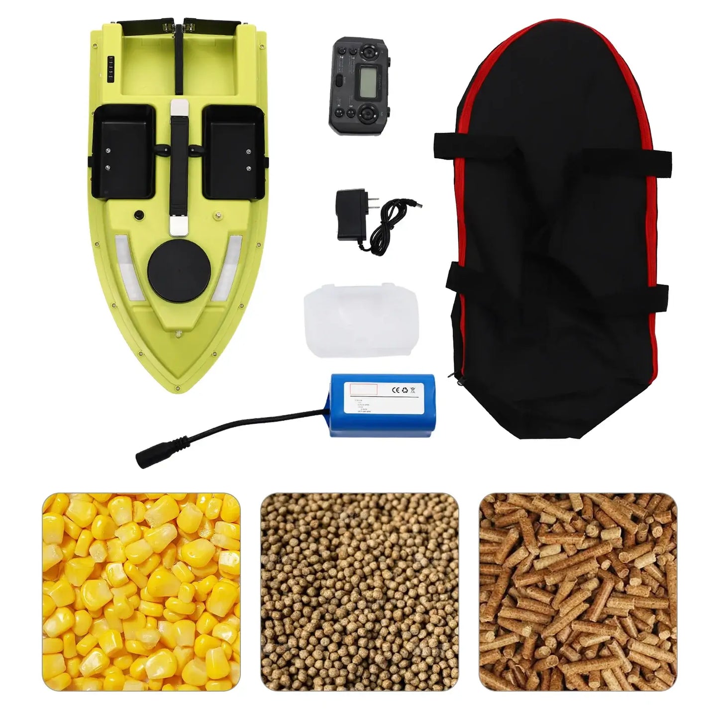 GPS Fishing Boat with Remote Control, Waterproof ABS, 4 Compartments Sportsman Specialty Products
