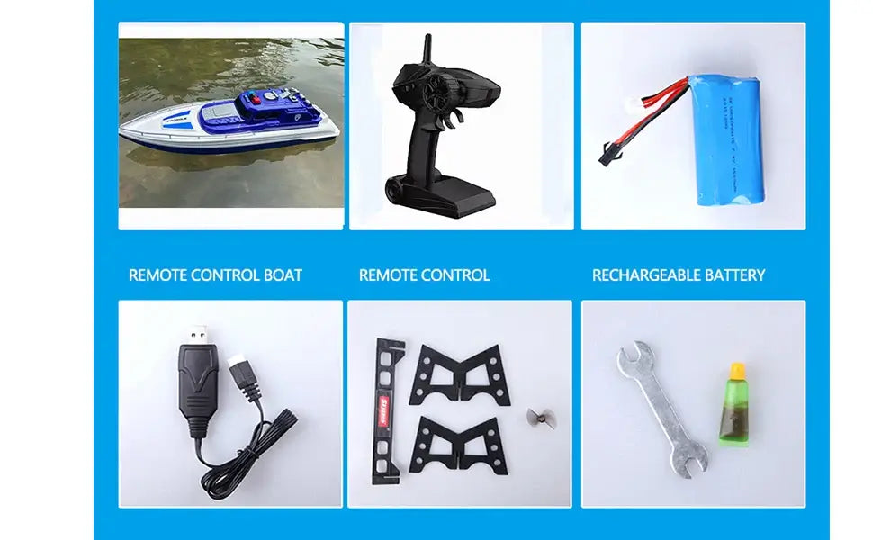 RTR Remote Control Boat H158 H160 Fire Rescue With Water Spray 20km/H Sportsman Specialty Products