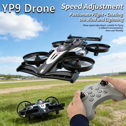 YP9 Drone with speed adjustment and remote control for passionate aerial flight and outdoor adventures.
