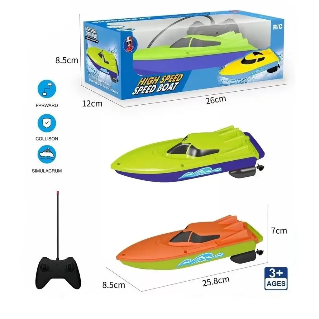 Mini RC Boat High-Speed Remote Control Boats Sportsman Specialty Products