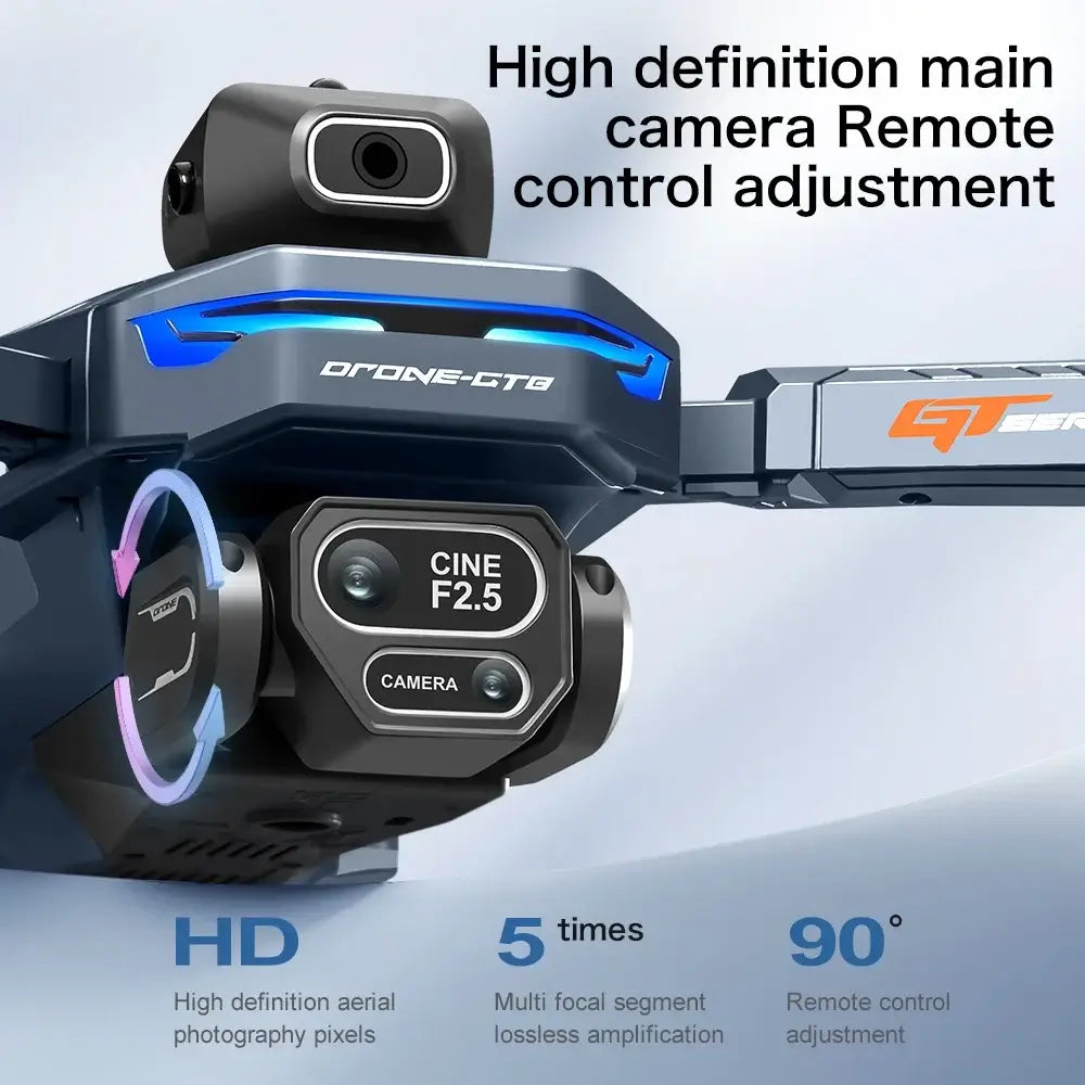  GT8 Drone 4K Professional Dual Camera with 4.3 inch remote control and high definition dual lens features.