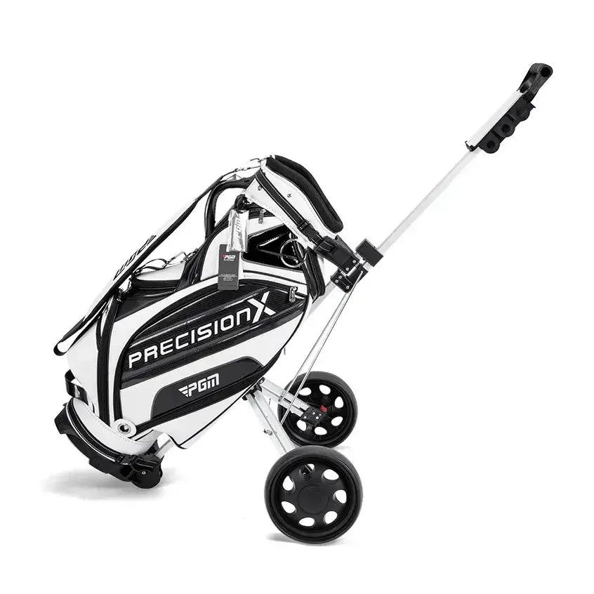 PGM Golf Trolley 2 Wheels Foldable Hand Push Pull Bag