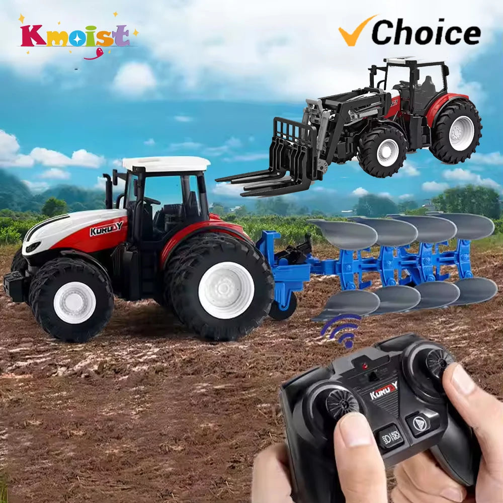 RC Tractors Trailer 2.4G Radio Controlled Farm Ca