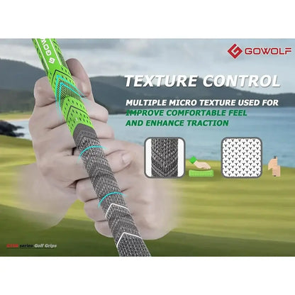 Premium Rubber Golf Grips Multi-Compound Cord Anti-Slip Soft Texture Sportsman Specialty Products