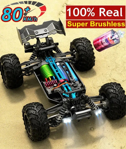4WD 1:16 80KM/H Super Brushless 50KM/H Brushed RC Car 4x4 Sportsman Specialty Products