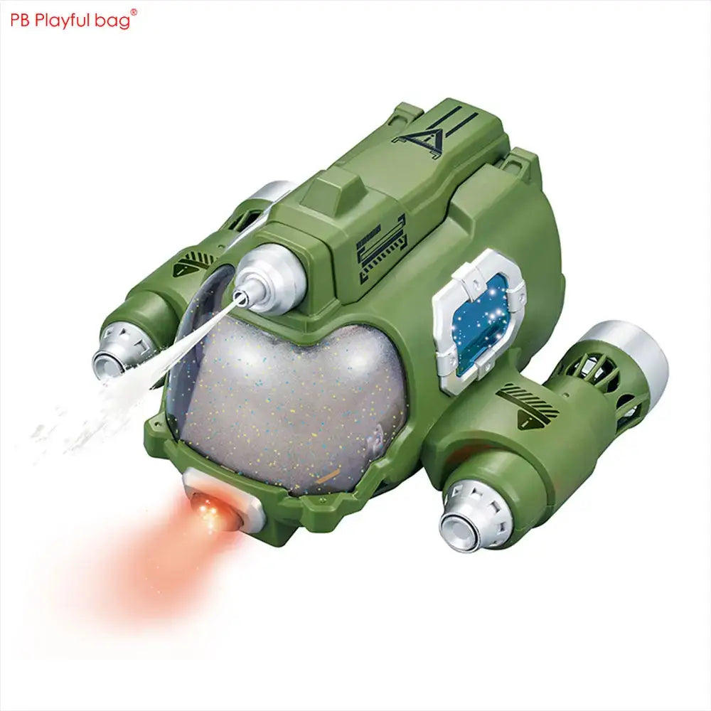 RC Electric Shooting Boat with double propeller and water spray features for exciting aquatic adventures.
