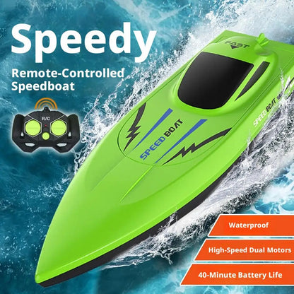 High-Speed Dual Motor RC Boat for Pool Fun