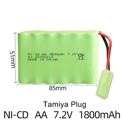 RC Truck Lipo Battery 7.2V 1800mah RC Battery Packs