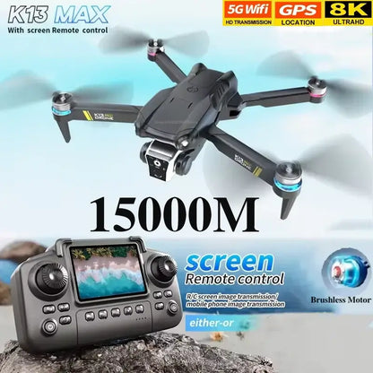 New K13MAX Drone With Screen Remote Control 8K HD Sportsman Specialty Products