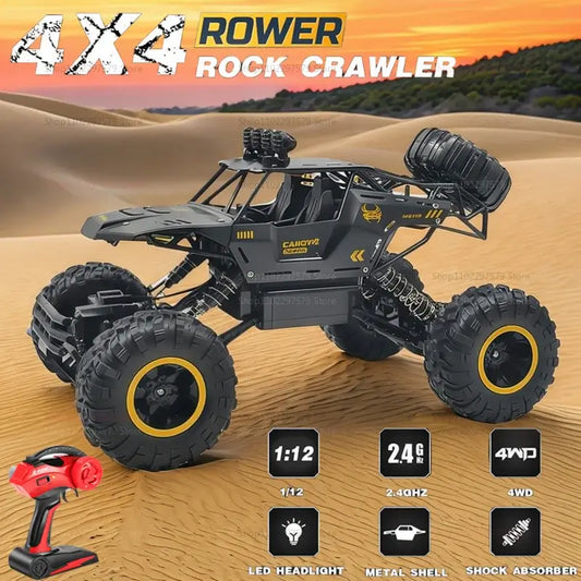 1:12/16 20KM/H Remote Control Car Truck with LED Headlight Sportsman Specialty Products