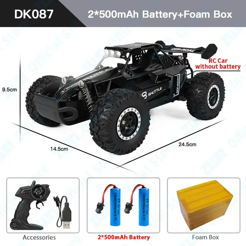RC Car With LED Lights 2WD Off-road ZWN 1:16 Sportsman Specialty Products
