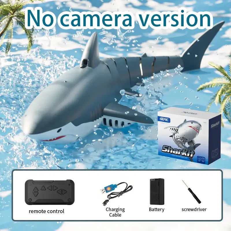 Remote Control Shark Boats High Simulation Shark 4K Camera