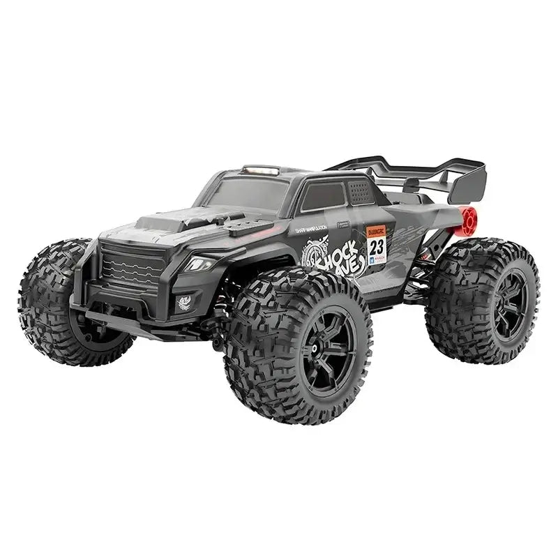High-speed 4WD RC truck, 1:16 brushless off-road car with big tires and rugged design, perfect for thrill-seekers.