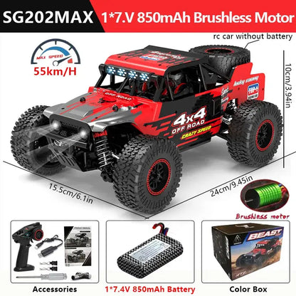 1:20 4WD RC Car 55KM/H With LED Professional Off-Road Racing Sportsman Specialty Products