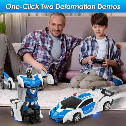 RC Car 2 In 1 Transformation Robots Sports Vehicle Model