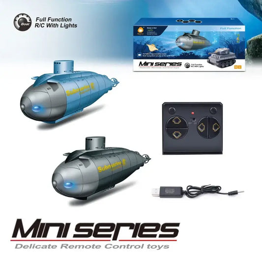 Rc Submarine 2.4G Electric Submarine Boat 6 Channel MiniRc Submarine 2.4G Electric Submarine Boat - Mini