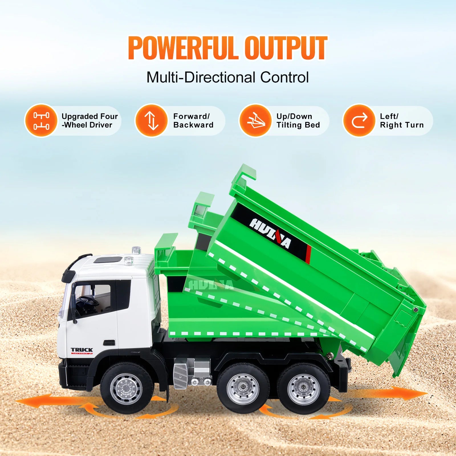 9-channel RC dump truck Toys Bulldozer Engineering Vehicle
