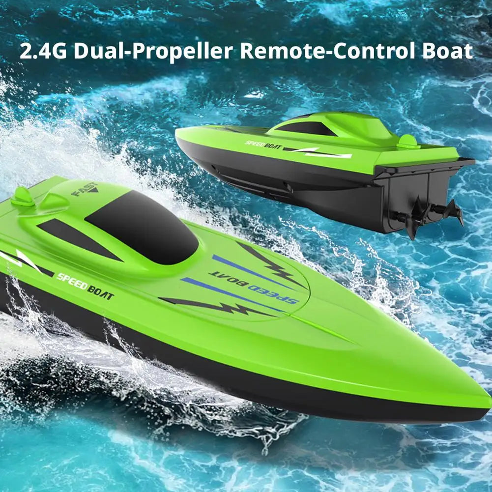 High-Speed Dual Motor RC Boat for Pool Fun