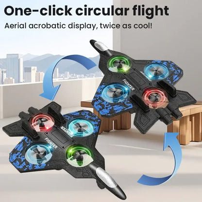 Rc Glider Flying Toy With Light Jet Airplane
