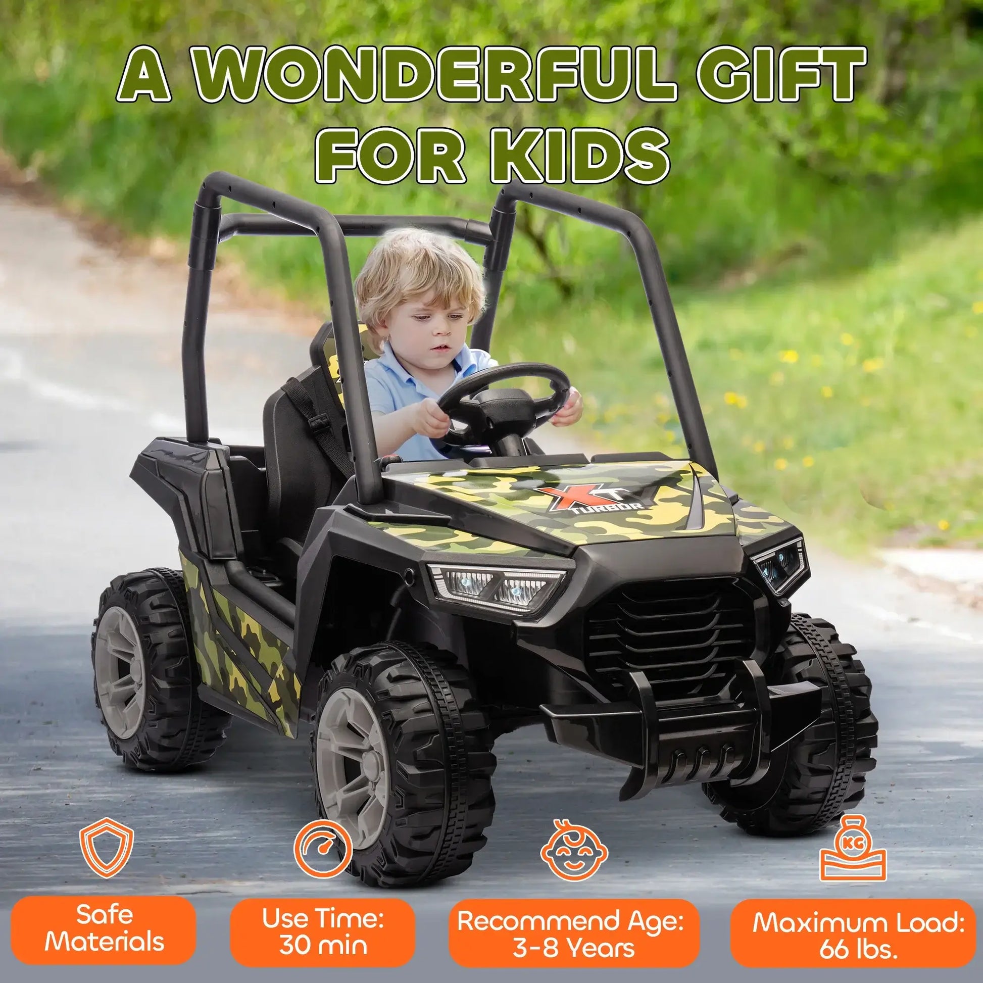 12V Kids Electric Car with Parent Remote Control, Spring Suspension Sportsman Specialty Products