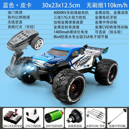 high-speed brushless RC car Four-Wheel Drive Off-Road Racing