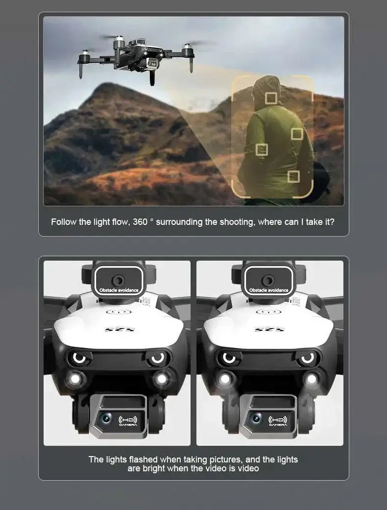 S2S Mini Drone 4k 8K HD Camera Obstacle Avoidance Aerial Photography Sportsman Specialty Products