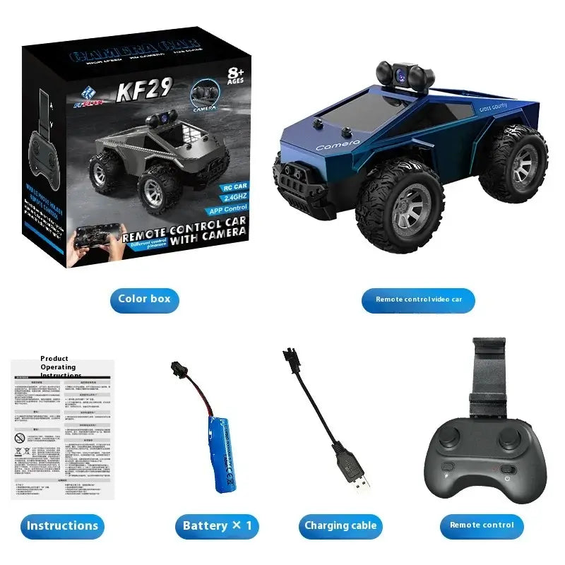 1/28 KF29 Rc Car With Camera Simulation Cybertruck Pickup Sportsman Specialty Products
