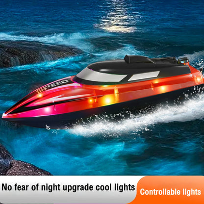 Rc High-Speed Boat 2.4G Waterproof Remote Control Ship with Light