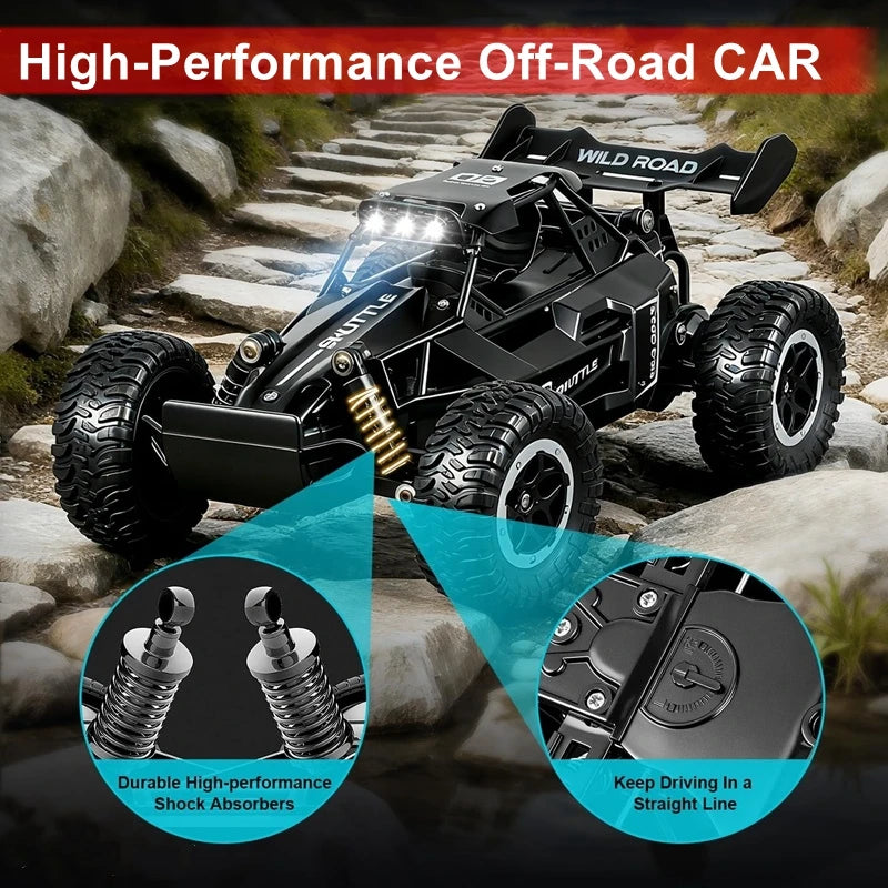 116 RC Car Remote Control high-performance off-road vehicle with durable shock absorbers for exciting adventures.