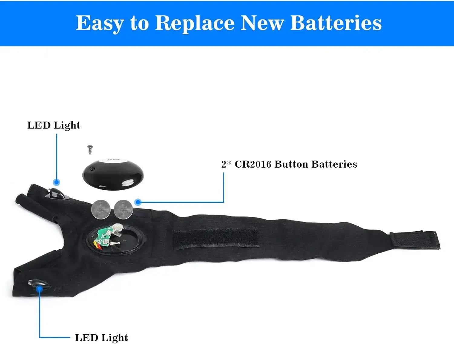 LED Half Finger Glove for Men Women Outdoor Waterproof Night Fishing Sportsman Specialty Products