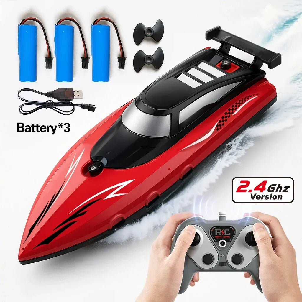RC Boat with Twin Propellers, High Speed Remote Control Boat,