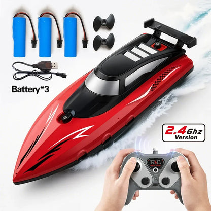 RC Boat with Twin Propellers, High Speed Remote Control Boat,