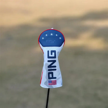 Ping Golf Hybird Driver Headcovers Flag Pattern Set
