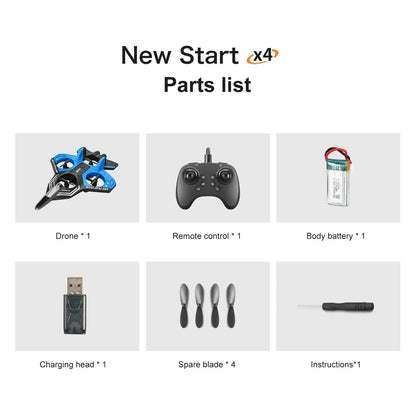 YP3 foam aircraft drone parts list including drone, remote control, battery, charger, spare blades, and instructions.