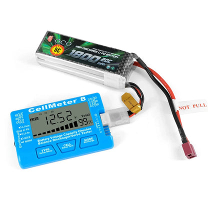 CellMeter-8 LCD Digital Battery Capacity Checker RC 1-8S battery