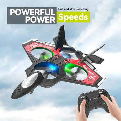 S98 RC Aircraft Fighter LED Light 2.4G 4CH 4 Axis Automatic Balance Sportsman Specialty Products