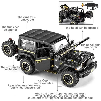 Off-Road 7 Door for Wrangler Diecast Toy Car Model, 1/32 Scale Sportsman Specialty Products