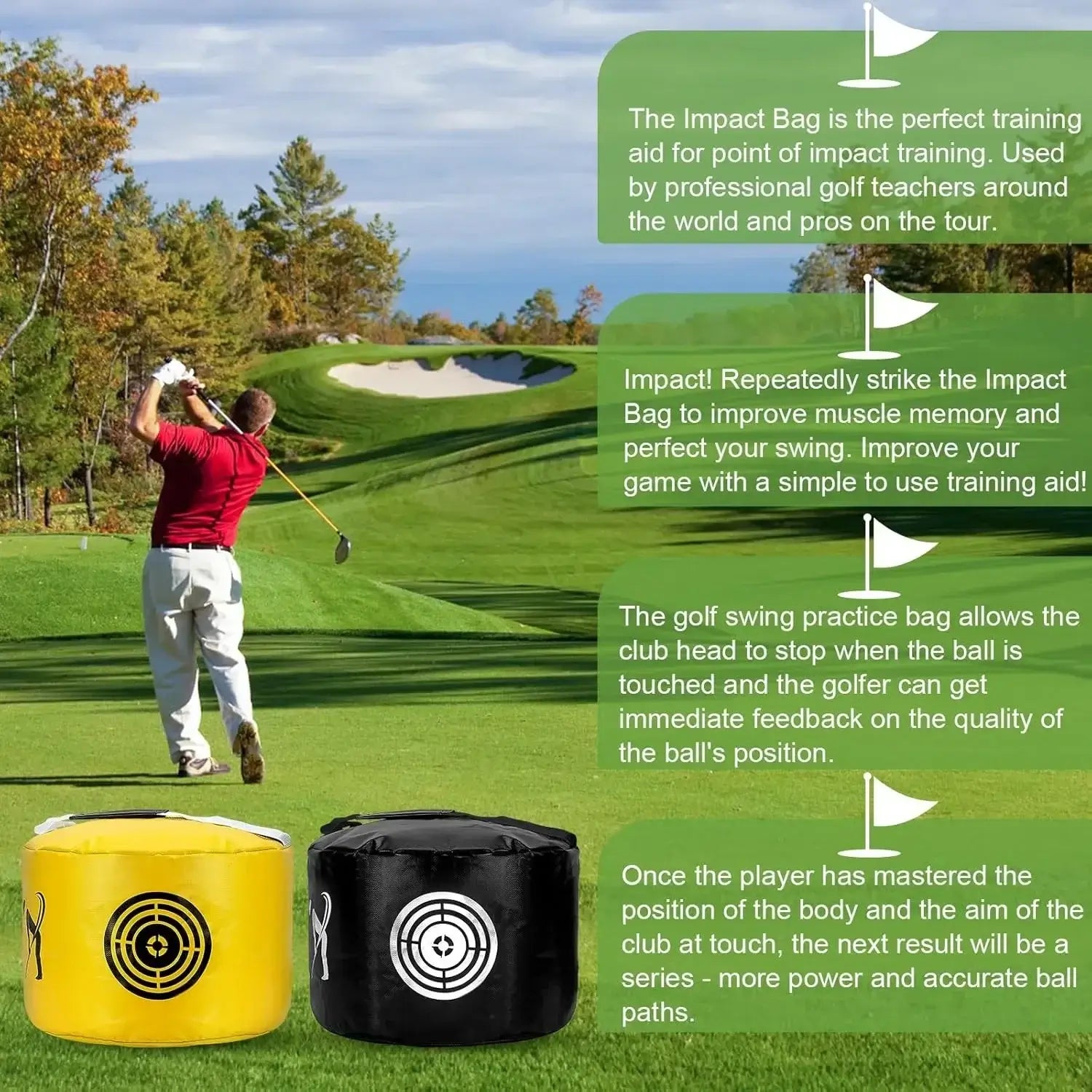 Golf Swing Trainer - Golf Training Aid & Practice Tool - Waterproof Durable Sportsman Specialty Products