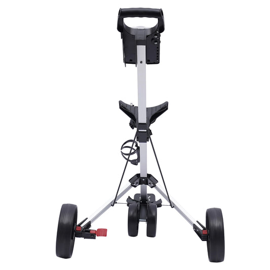 Sportsman Specialty Products Unisex Multi-functional 3-wheel Foldable Golf Push Cart Portable Lightweight