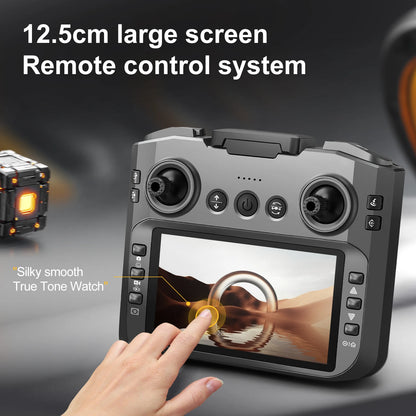2025 S156 brushless camera drone remote control system with 12.5cm large screen