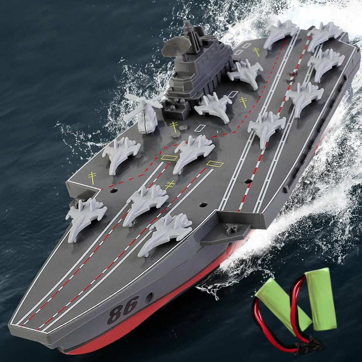 RC Warship 26.7 inch(68CM) Super Long Hull RC Boat