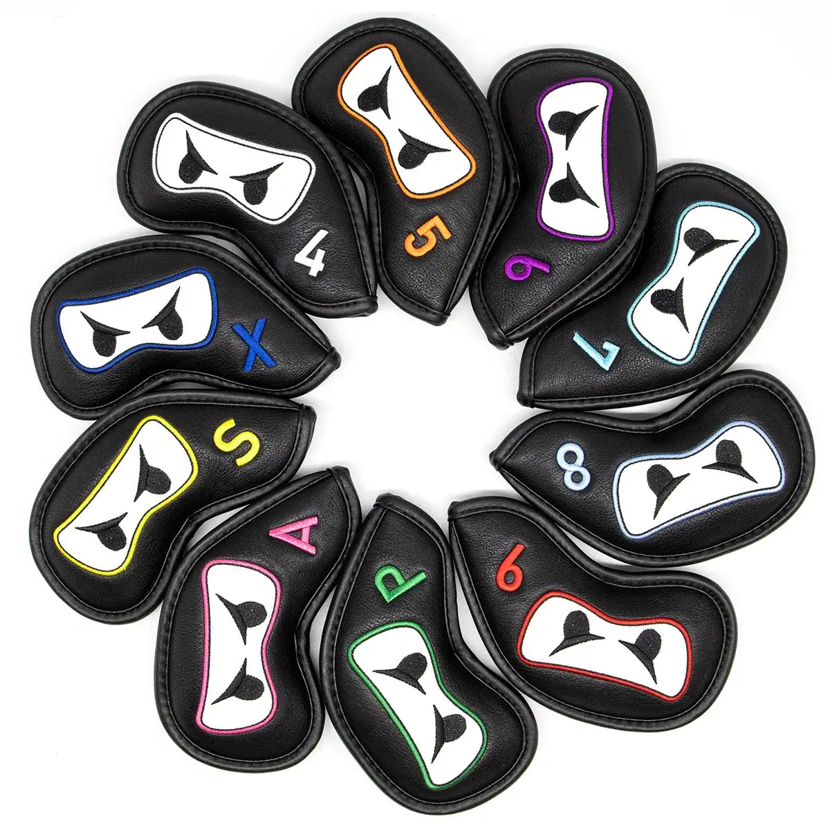 Aliennana Golf Club Headcover Set, Black Ninja Driver Head Cover Sportsman Specialty Products