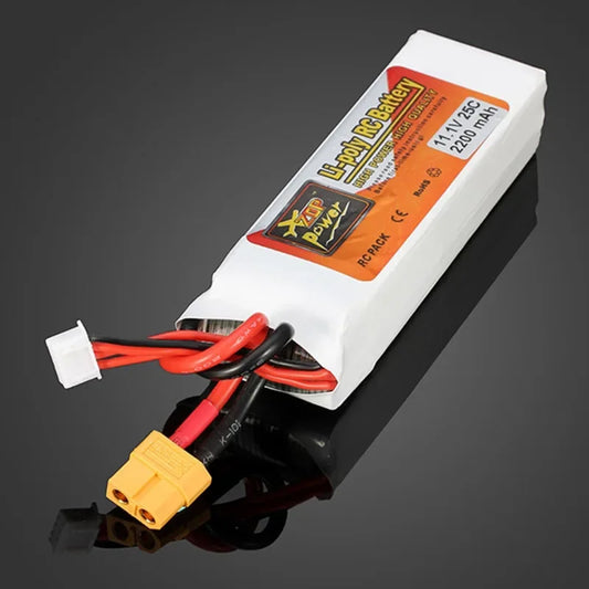3S 11.1V RC Lipo Battery 2200mAh 25C for RC Aircraft Quadrotor Drone Airplane