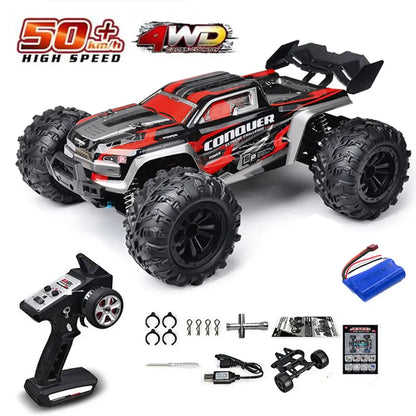 75KMH or 50KMH 4WD RC Car with LED Remote Control Cars# 1:16 75KM/H or 50KM/H 4WD RC Car with LED Remote Control Cars Experience high-performance off-road racing with this dual-speed 4WD RC car, engineered for both competitive enthusiasts and casual drive