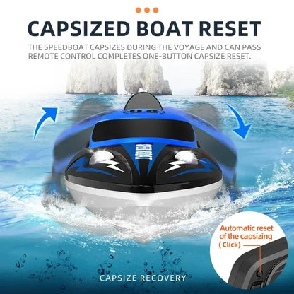 HJ808 RC Battery Boat 2.4Ghz 25km/h High-Speed Remote ControHJ808 RC Battery Boat 2.4Ghz 25km/h High-Speed Remote Contro