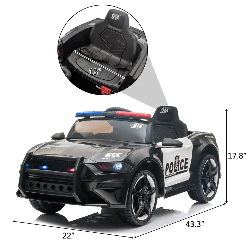 12V Kids Ride On Car ,Police sports car,2.4GHZ Sportsman Specialty Products