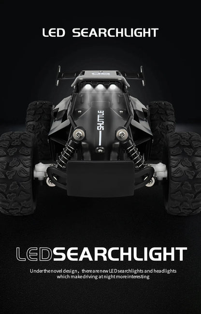 116 RC Car Remote Control with LED searchlight for enhanced night driving adventures.