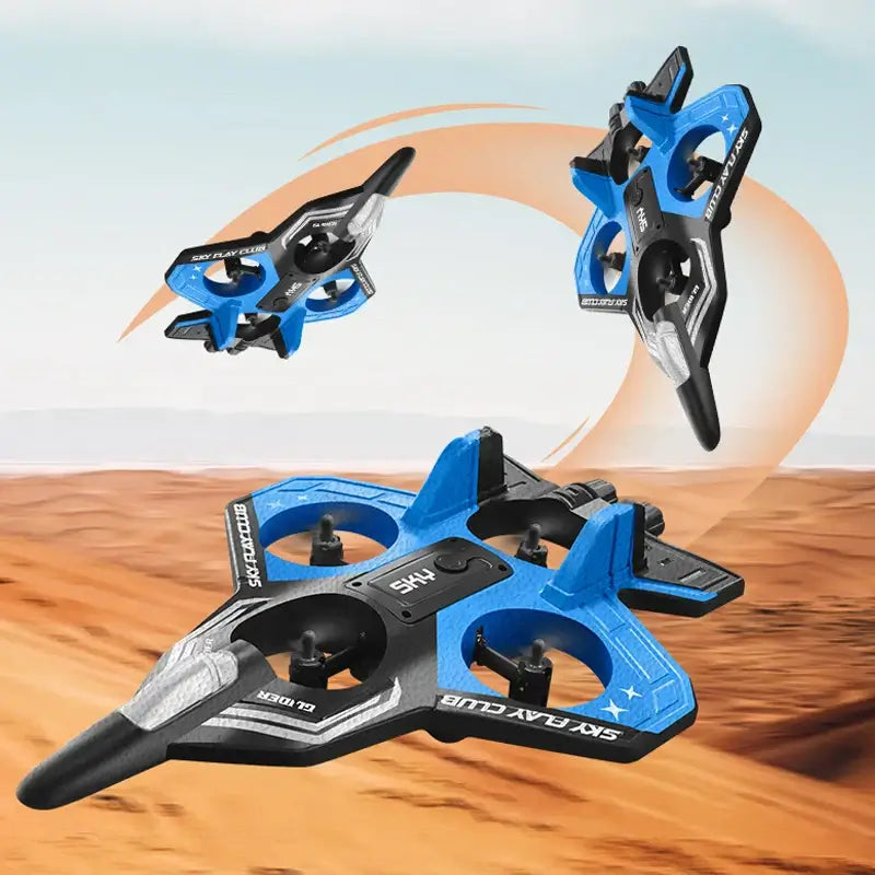 Remote Control Airplane YP3 flying in the sky, showcasing its impressive design and maneuverability.